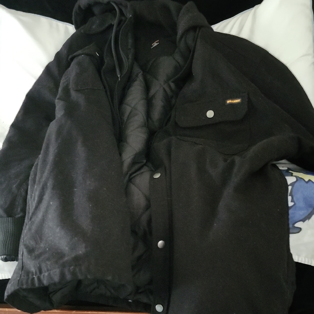 Brahma Black Quilted Bomber Jacket
